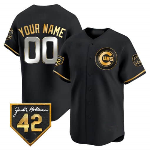 Custom Chicago Cubs 2024 Jackie Robinson Patch Vapor Premier Limited  V2¨C All Stitched Baseball Jersey