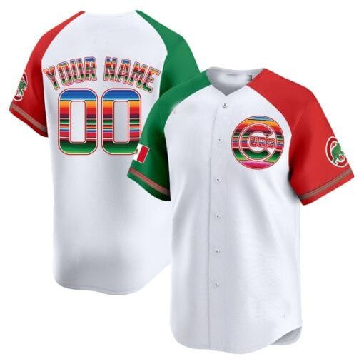 Custom Chicago Cubs Mexico Vapor Premier Limited¨C All Stitched Baseball Jersey