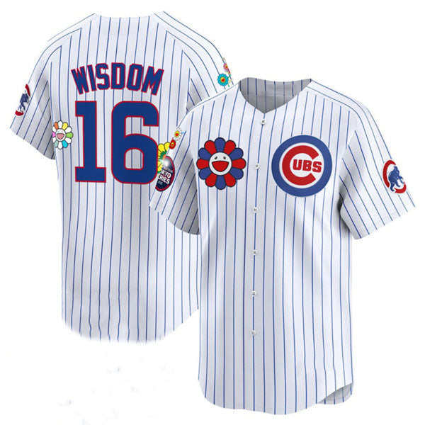 Chicago Cubs #16 Patrick Wisdom White 2025 Tokyo Series Limited Stitched Baseball Jersey