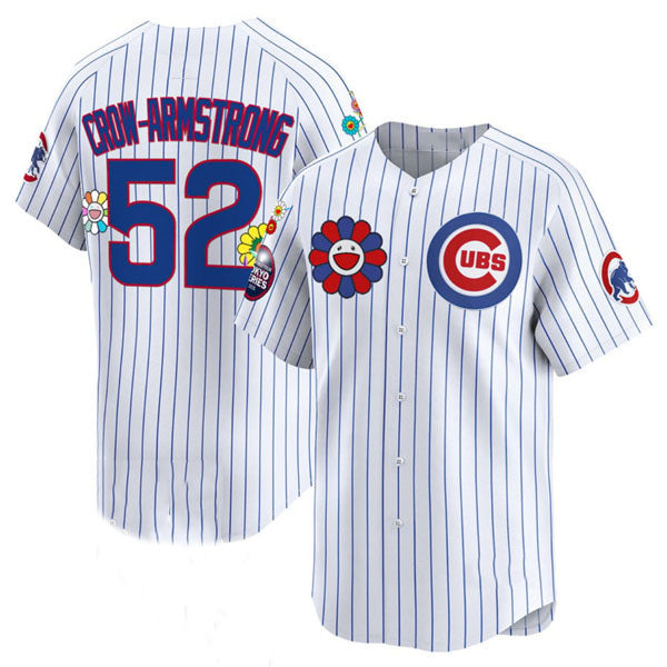 Chicago Cubs #52 Pete Crow-Armstrong White 2025 Tokyo Series Limited Stitched Baseball Jersey