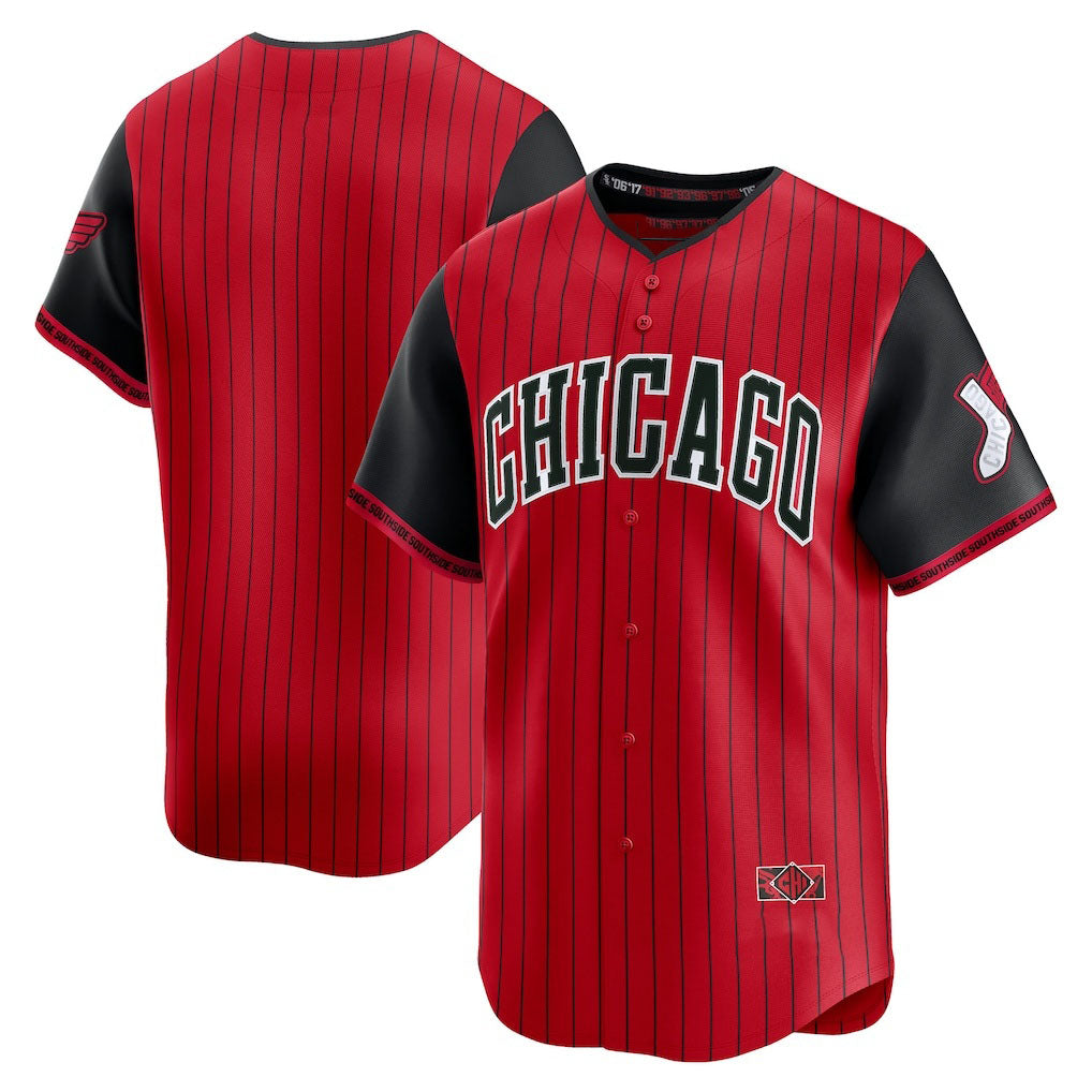 Chicago White Sox 2025 City Connect Limited Jersey - Red/Black Stitched Baseball Jersey