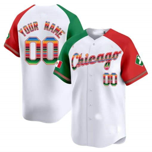 Custom Chicago White Sox Mexico Vapor Premier Limited V3 C All Stitched Baseball Jersey
