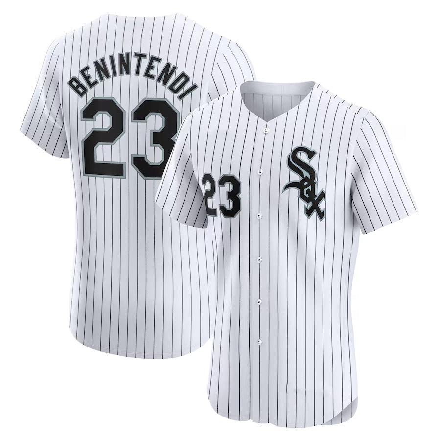 Chicago White Sox #23 Andrew Benintendi Home Elite Player Jersey - White Stitched Baseball Jersey