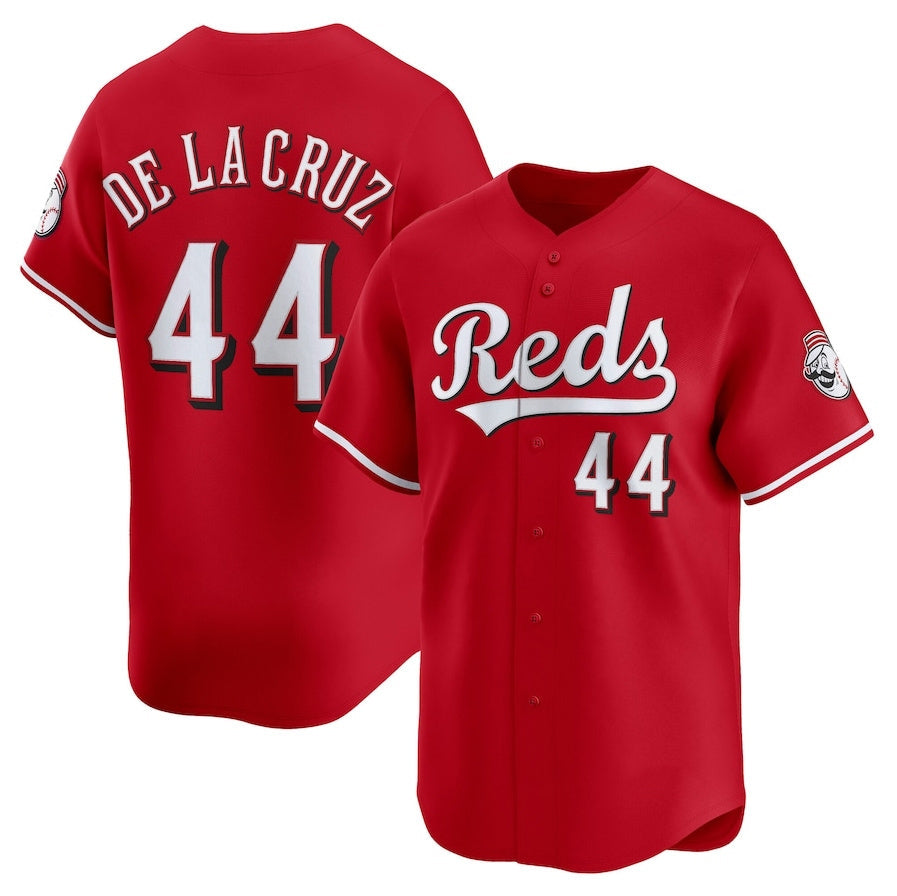 Cincinnati Reds #44 Elly De La Cruz Alternate Limited Player Jersey - Red Stitched Baseball Jerseys