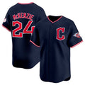 Cleveland Guardians #24 Triston McKenzie Navy 2025 Alternate Limited Stitched Baseball Jersey