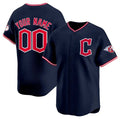 Custom Cleveland Guardians Active Player Navy 2025 Alternate Limited Stitched Baseball Jersey