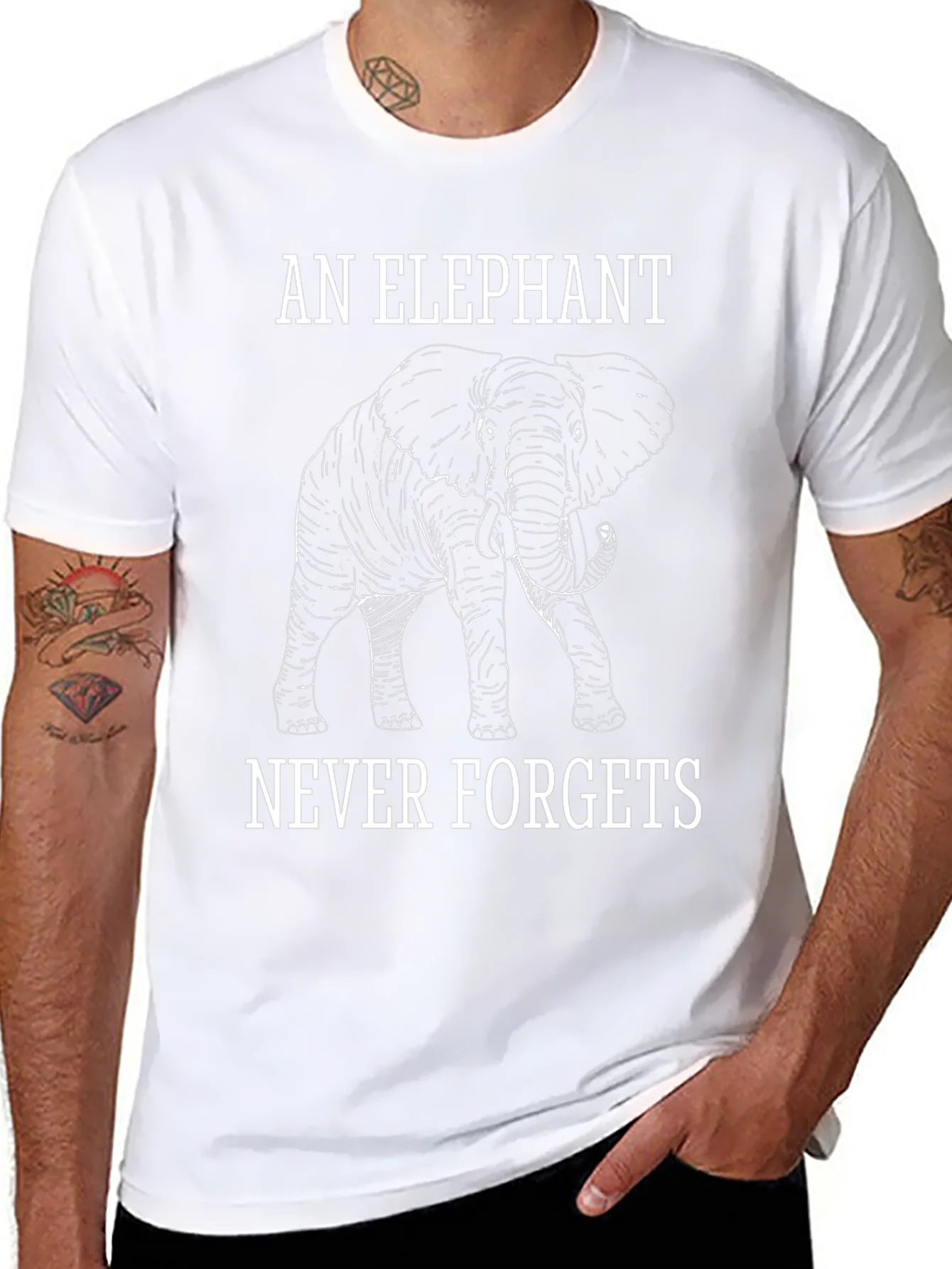 Elephant Never Forgets Graphic Tee