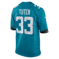 Jacksonville Jaguars Bhayshul Tuten Teal Team Game Jersey