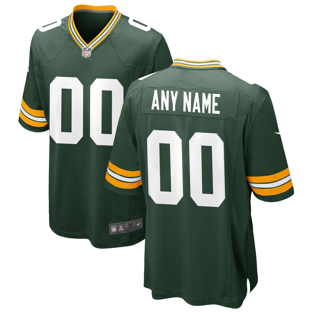 Green Bay Packers Green Custom Game Jersey