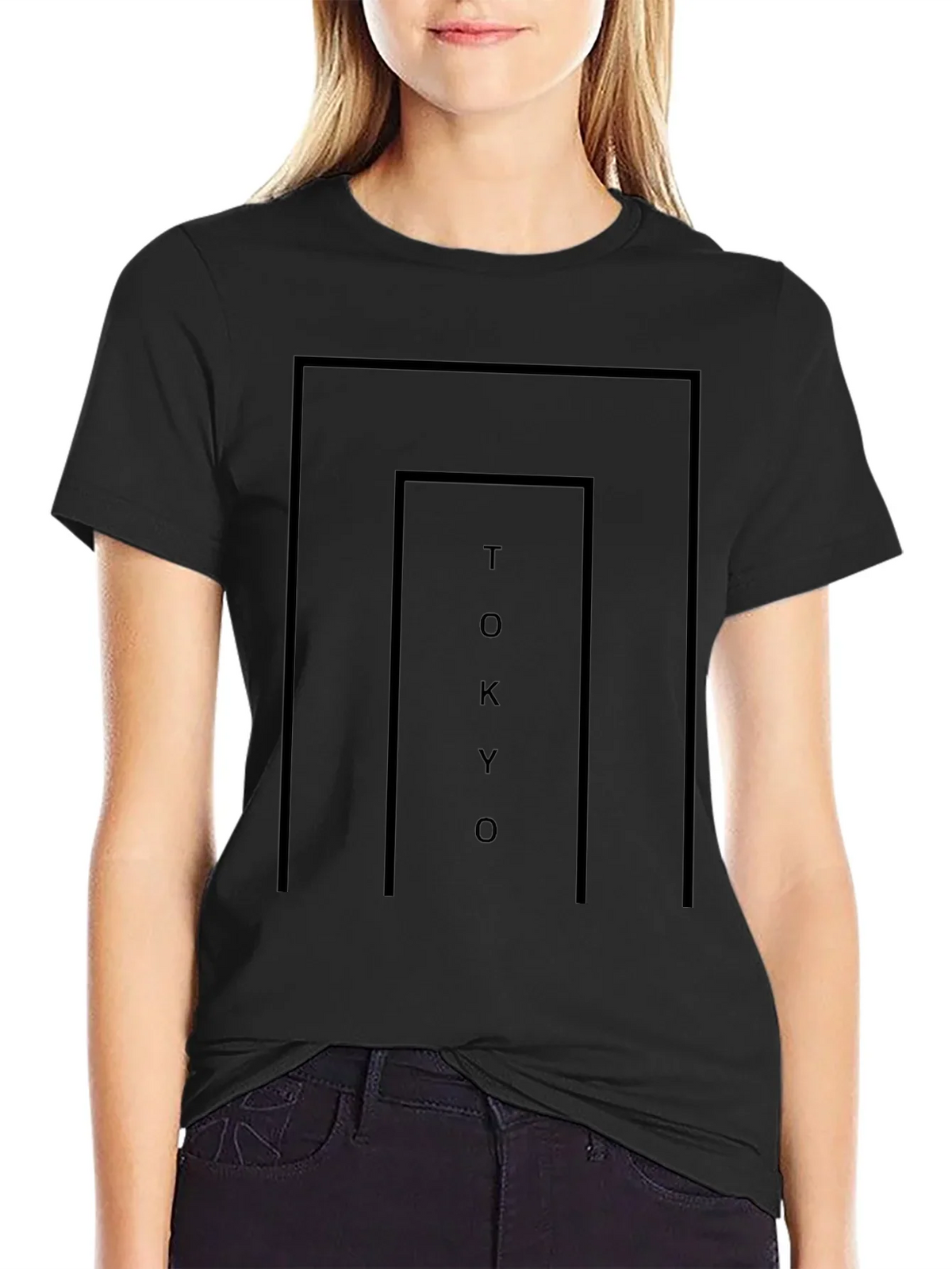 Tokyo Graphic Black Tee