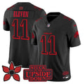 Eleven Philadelphia Eagles Stranger Things Edition Jersey - Black