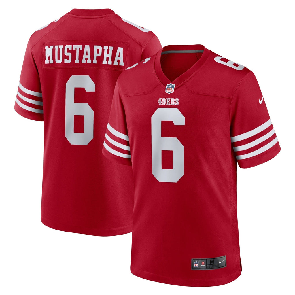 San Francisco 49ers Malik Mustapha Scarlet Game Jersey