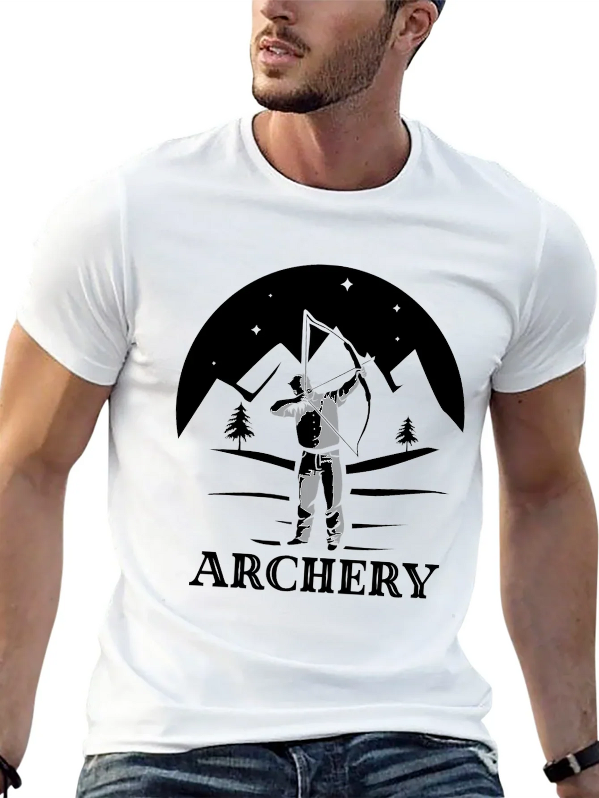 Archery Mountain Scene T-Shirt