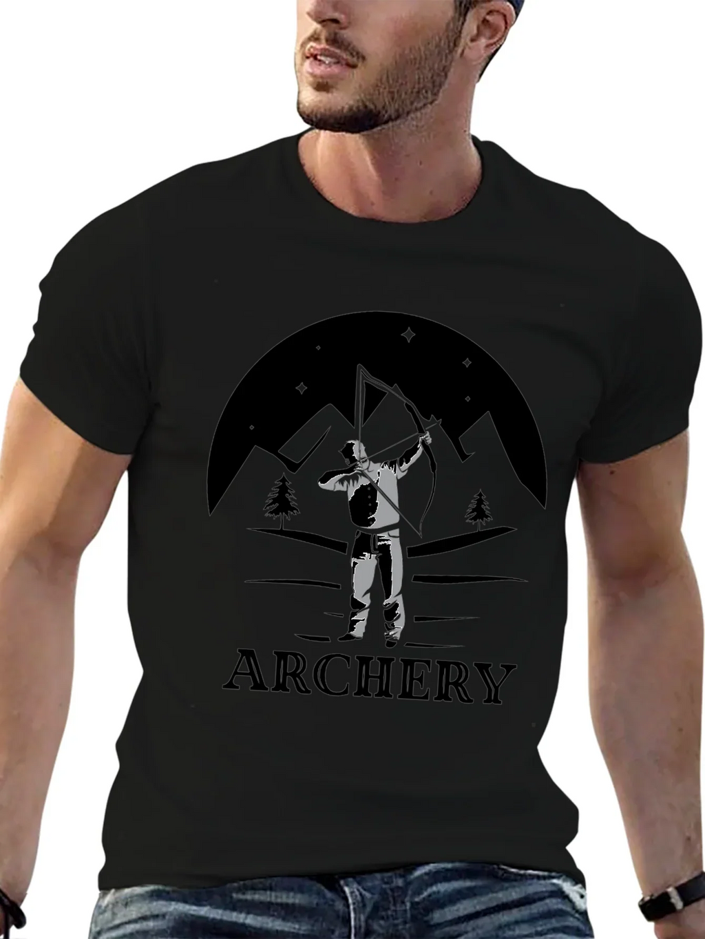 Archery Mountain Scene T-Shirt