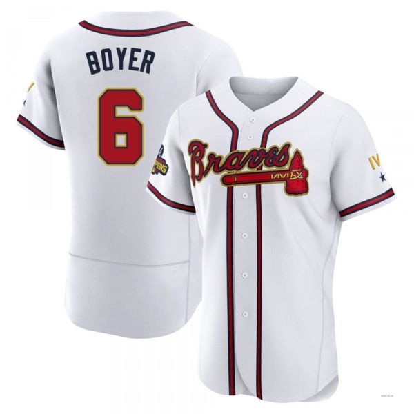 Atlanta Braves #6 Clete Boyer Cream Alternate Jersey Stitches Baseball Jerseys