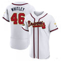 Atlanta Braves #46 Chase Whitley Gold White 2022 Program Jersey Stitches Baseball Jerseys