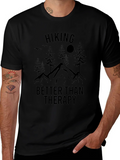 Hiking Therapy Graphic Tee - Nature Lovers Shirt