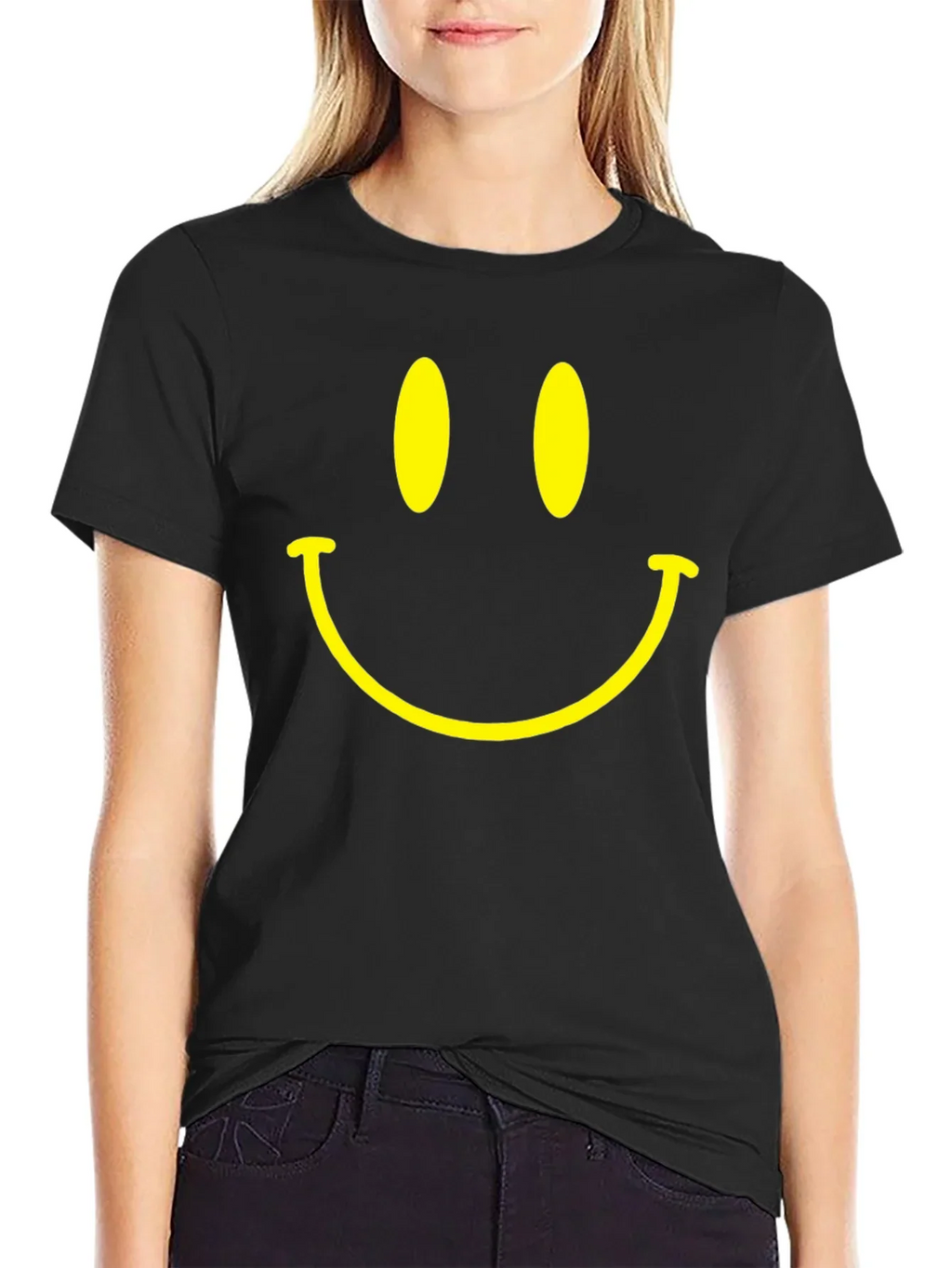 Smiley Face Graphic T-Shirt - Classic Happy Design