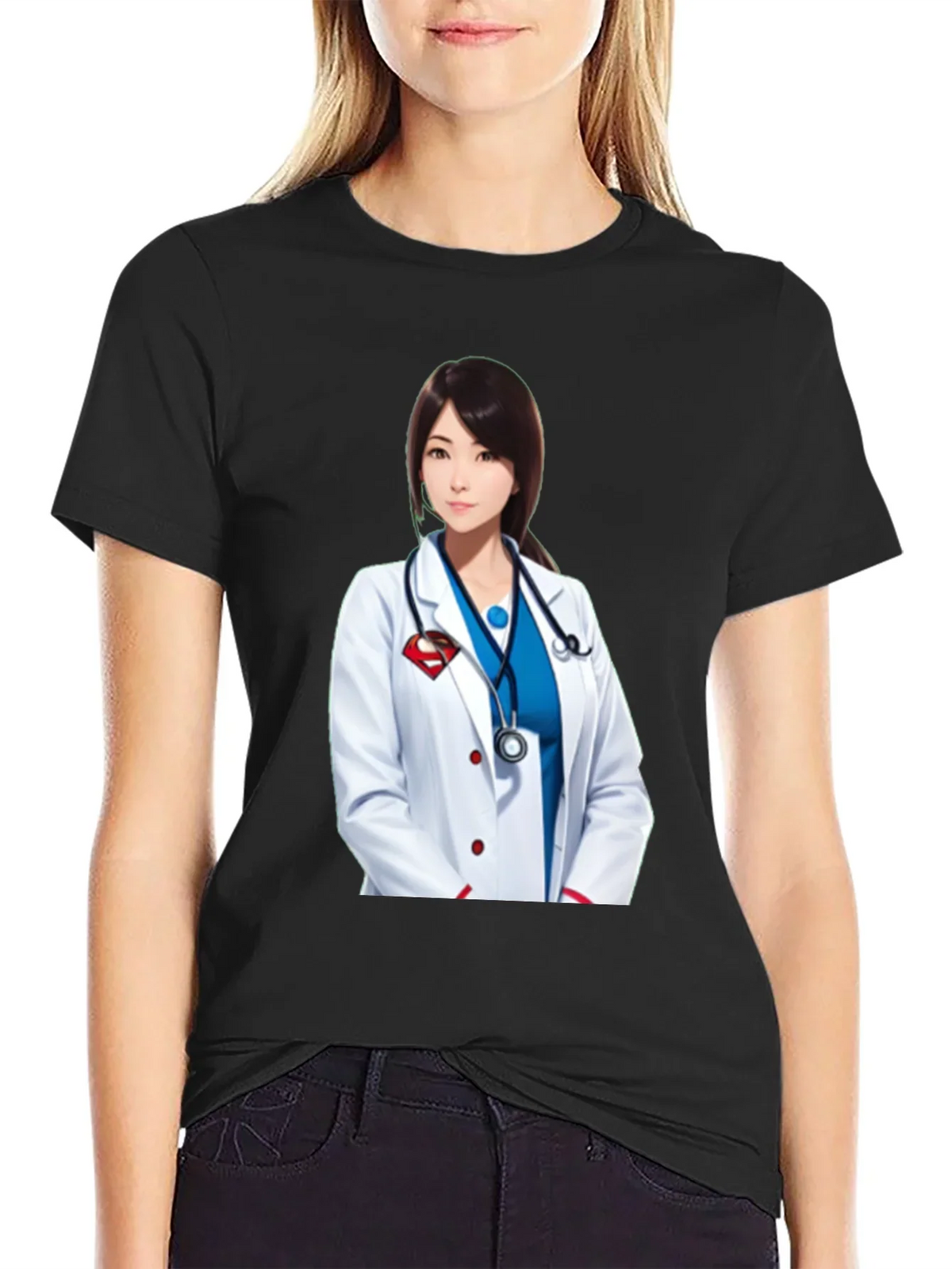 Doctor Superwoman T-Shirt - Stylish Medical Hero Design
