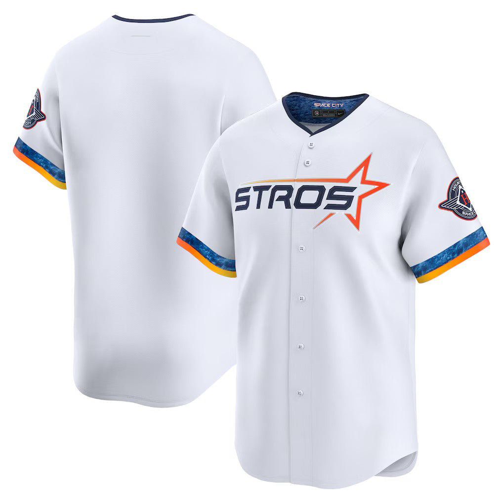 Houston Astros White 2025 City Connect Limited Stitched Baseball Jersey