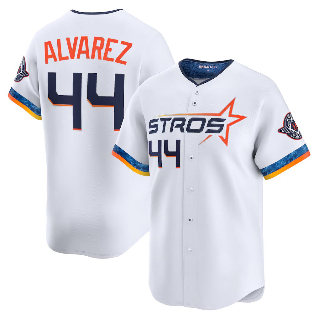 Houston Astros #44 Yordan Alvarez White 2025 City Connect Limited Player Stitched Baseball Jersey