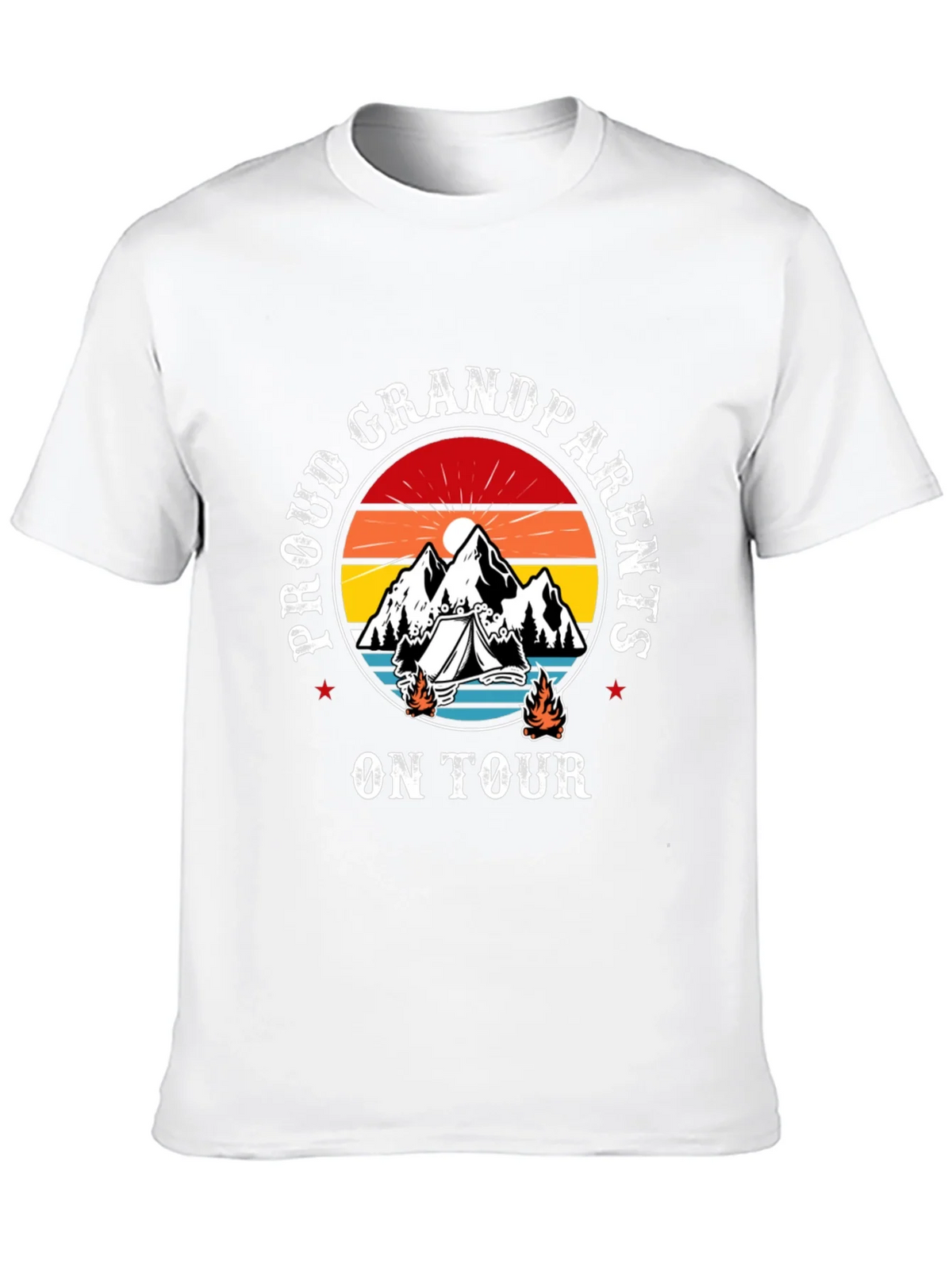 Proud Grandparents On Tour Black T-Shirt