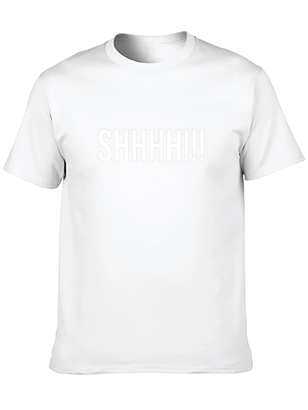 SHHHHH!!! Graphic Tee - Black Cotton T-Shirt