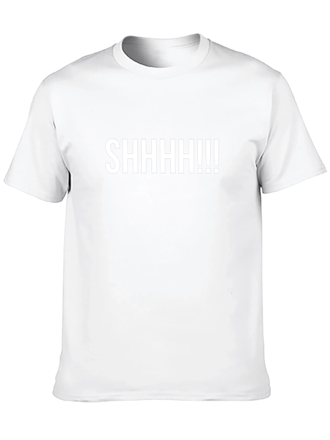 SHHHHH!!! Graphic Tee - Black Cotton T-Shirt