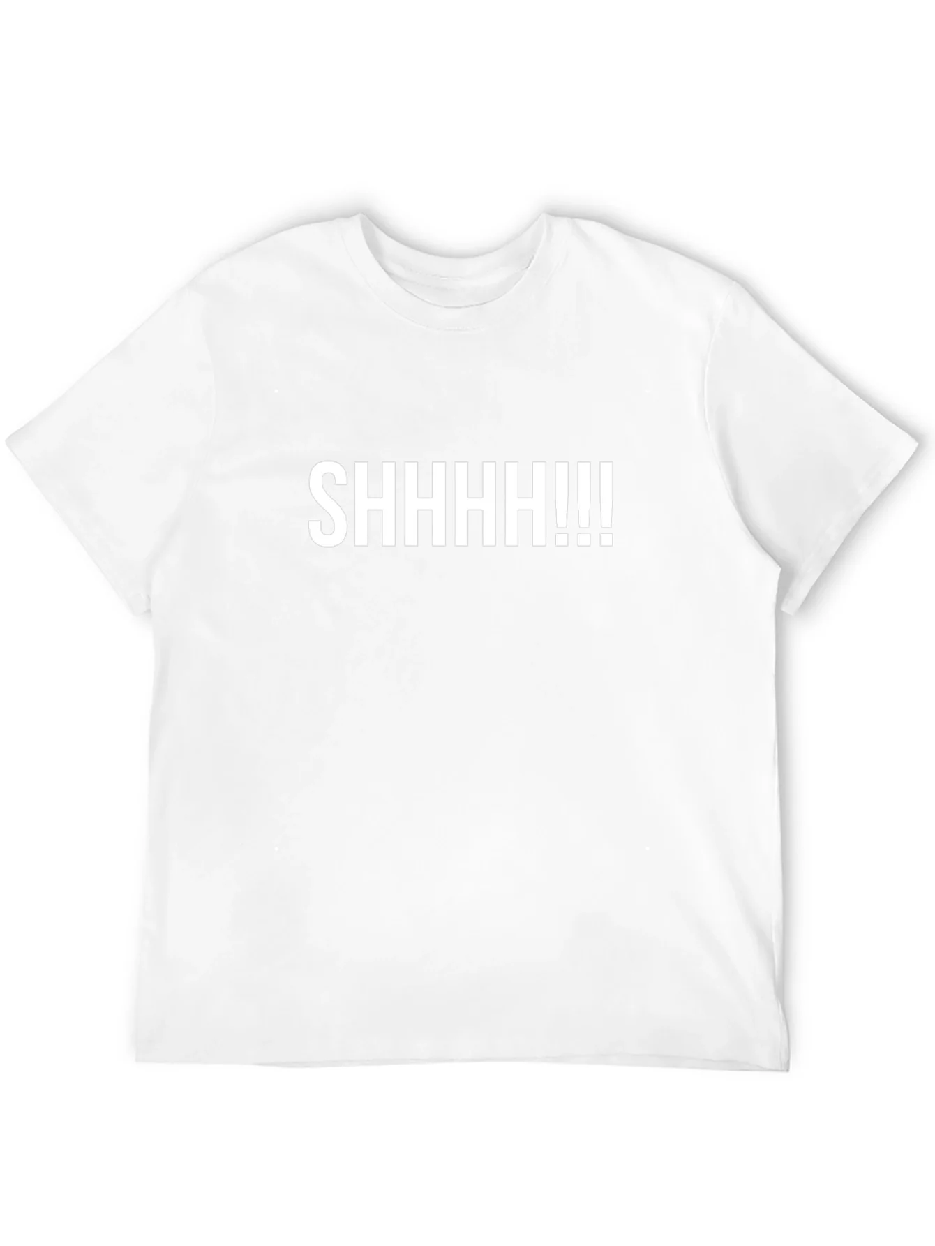 SHHHHH!!! Graphic Tee - Black Cotton T-Shirt