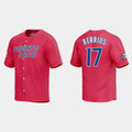 #17 JOSE BERRIOS PUERTO RICO BASEBALL 2023 WORLD BASEBALL CLASSIC JERSEY C RED Stitches Baseball Jerseys