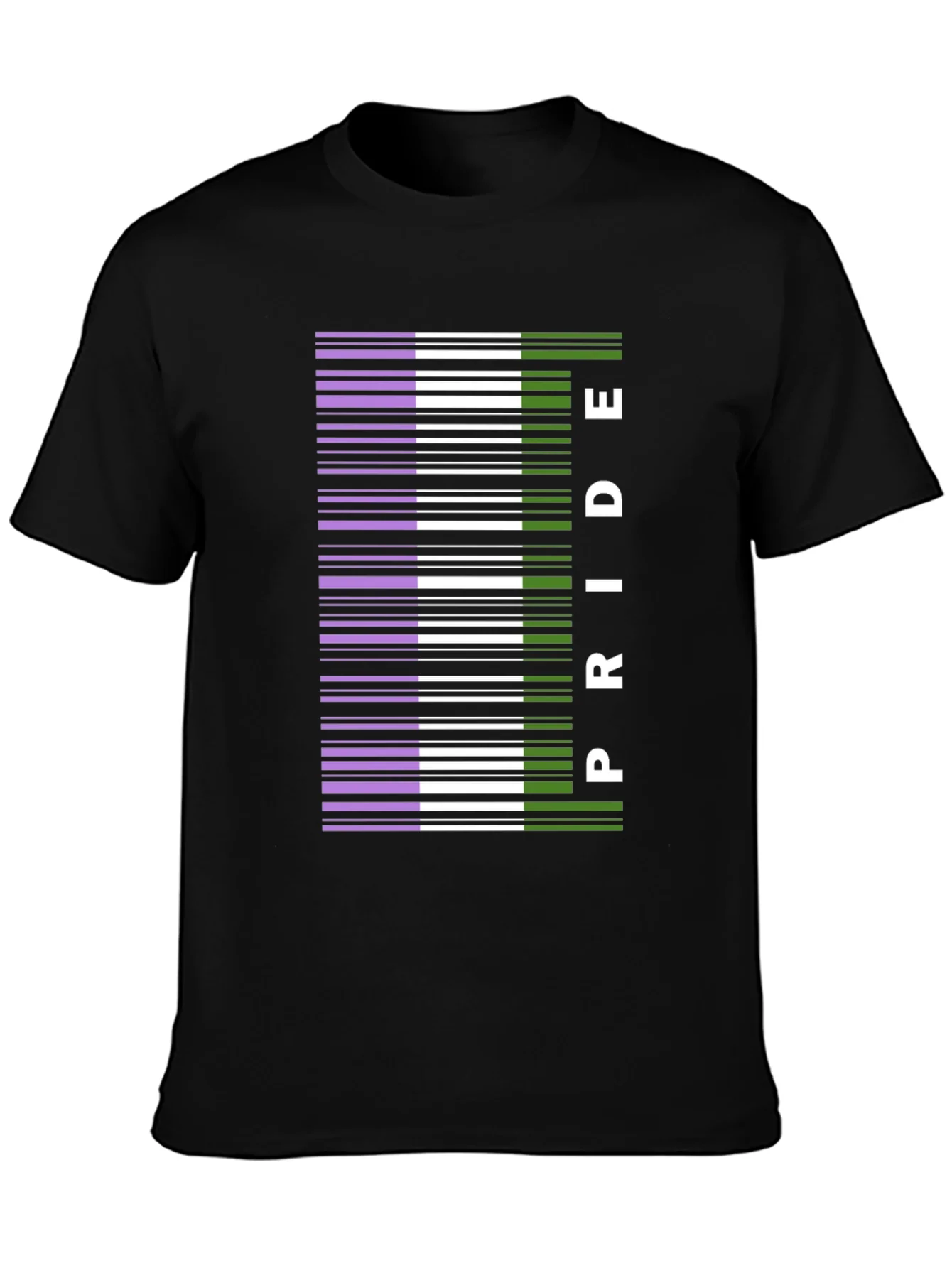 Pride Barcode Graphic Tee - Black