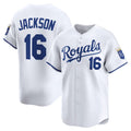 Kansas City Royals #16 Bo Jackson Home Limited Player Jersey - White Stitched Baseball Jersey
