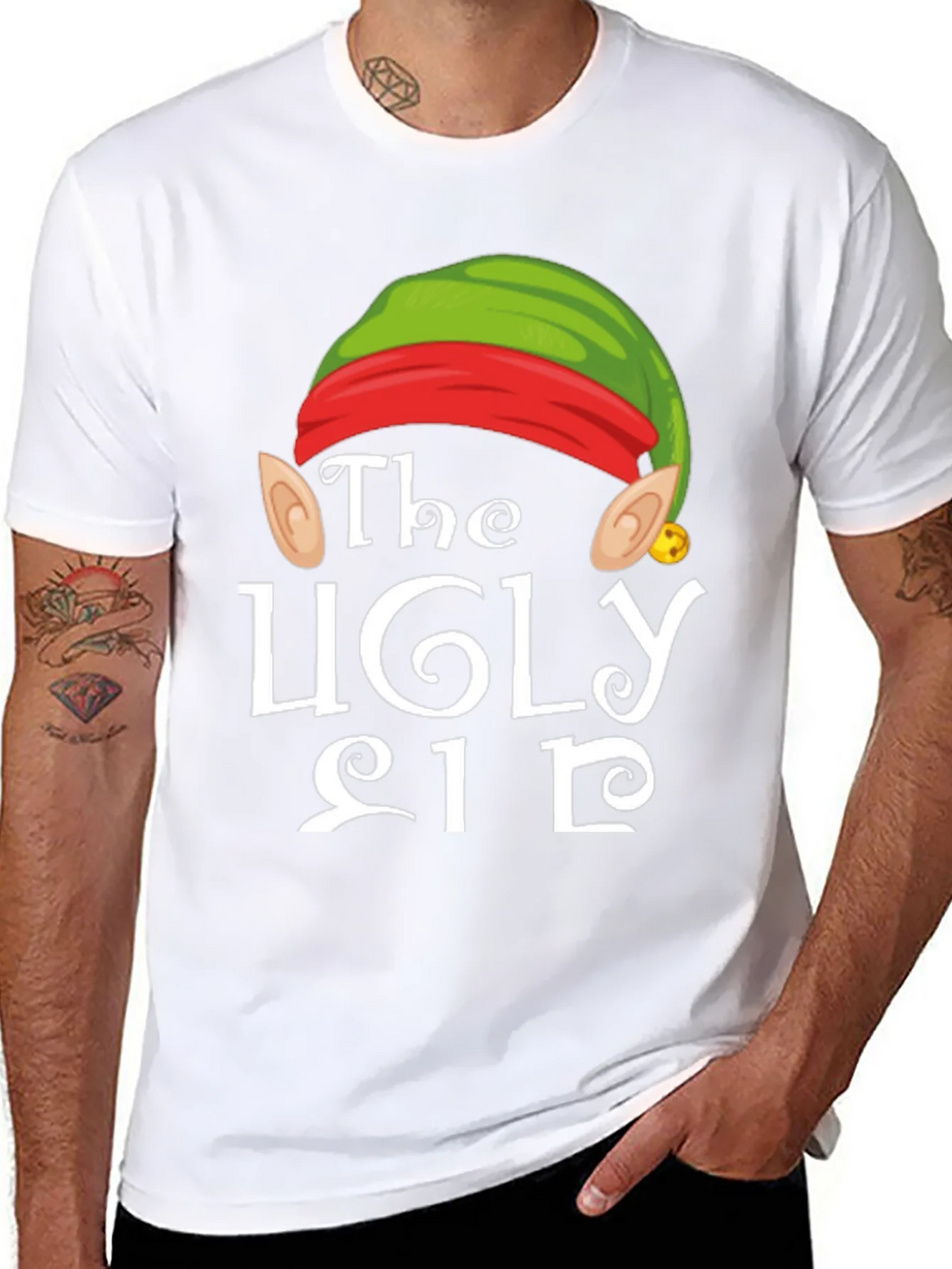 The Ugly Elf Christmas T-Shirt - Holiday Fun