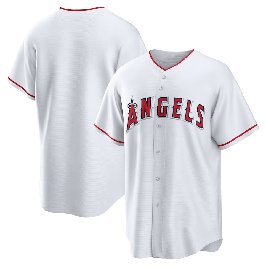 Los Angeles Angels Home Replica Team Jersey - White Stitched Baseball Jersey