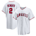 Los Angeles Angels #2 Luis Rengifo Home Replica Jersey - White Stitched Baseball Jersey