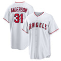 Los Angeles Angels #31 Tyler Anderson Home Replica Jersey - White Stitched Baseball Jersey