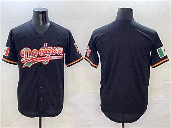 Los Angeles Dodgers Blank Black Mexico Limited Stitched Baseball Jersey