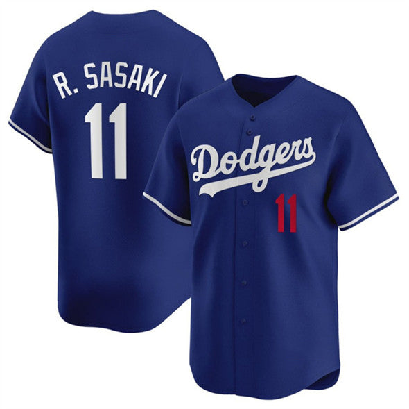 Los Angeles Dodgers #11 Roki Sasaki Royal 2025 Alternate Limited Stitched Baseball Jersey