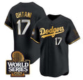 Los Angeles Dodgers #17 Shohei Ohtani Black Gold 2024 World Series Limited Stitched Baseball Jersey