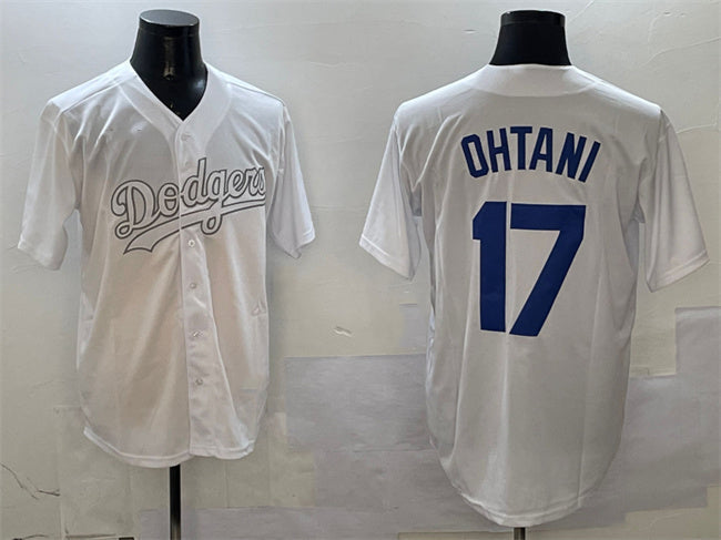 Los Angeles Dodgers #17 Shohei Ohtani White Fashion Cool Base Stitched Baseball Jersey