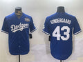 Los Angeles Dodgers #43 Noah Syndergaard Royal 2024 World Series Cool Base Stitched Baseball Jersey