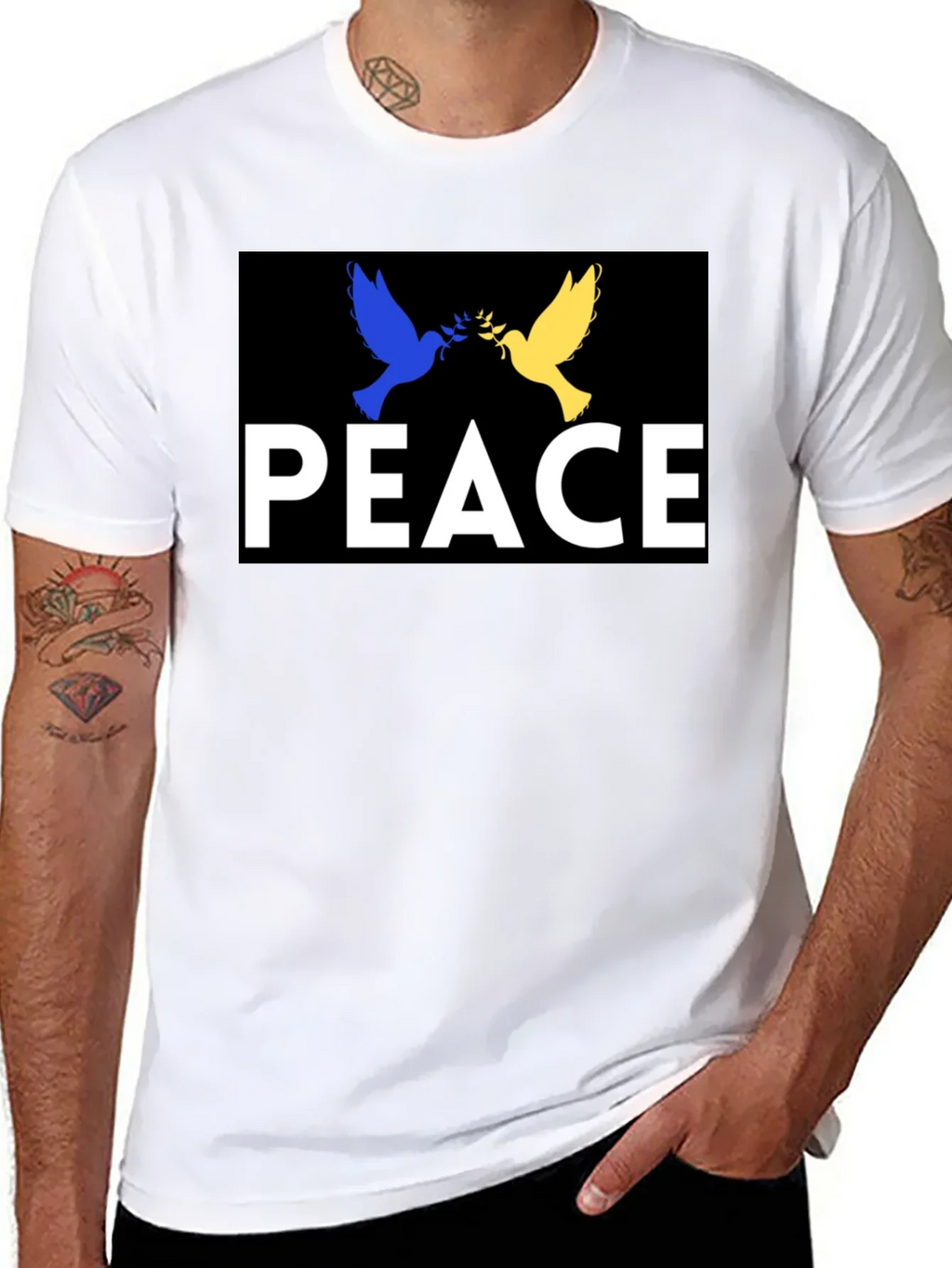 Peace Ukraine Dove T-Shirt