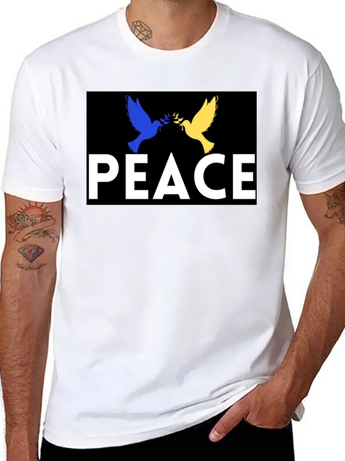 Peace Ukraine Dove T-Shirt