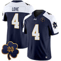 Jeremiyah Love Notre Dame Fighting Irish Alternate Jersey - Navy