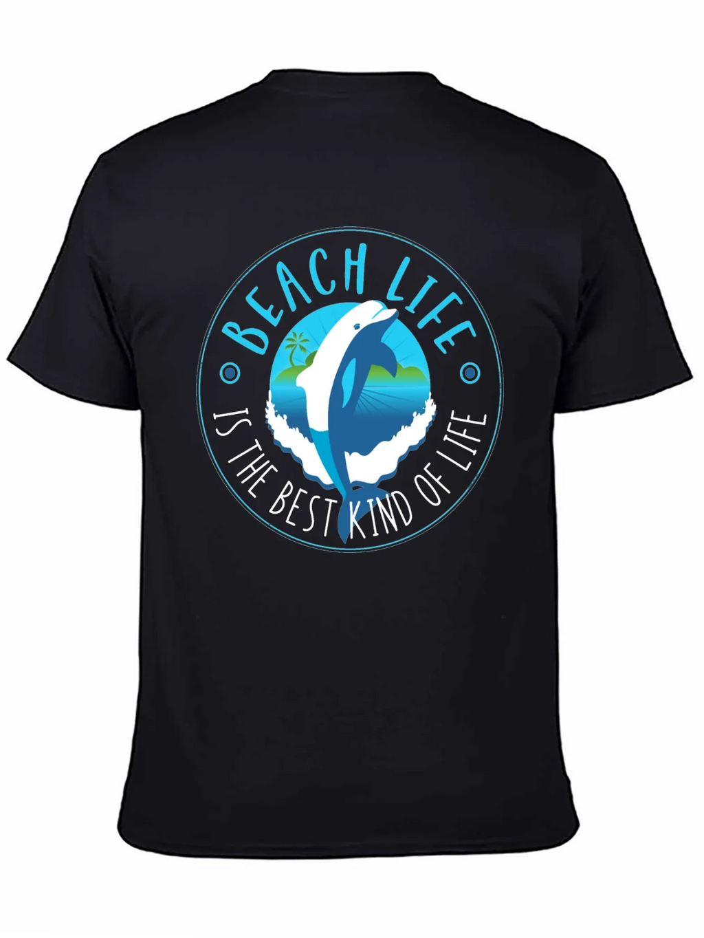 Beach Life Dolphin Graphic T-Shirt