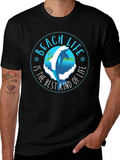 Beach Life Dolphin Graphic T-Shirt