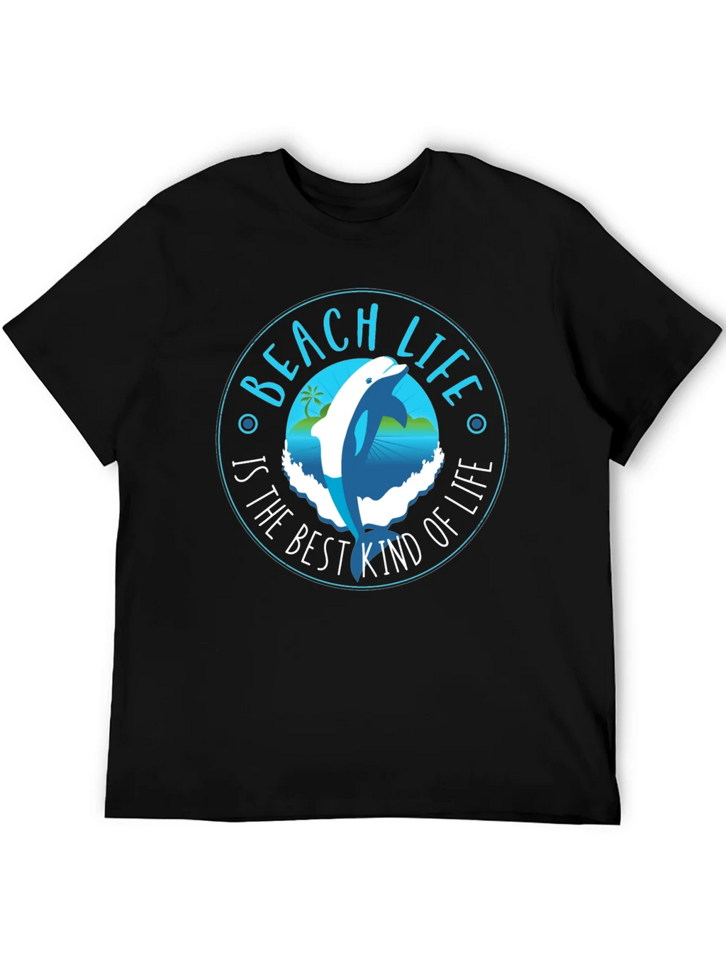 Beach Life Dolphin Graphic T-Shirt