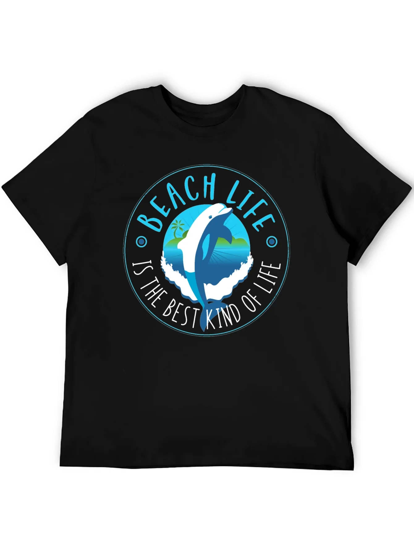Beach Life Dolphin Graphic T-Shirt