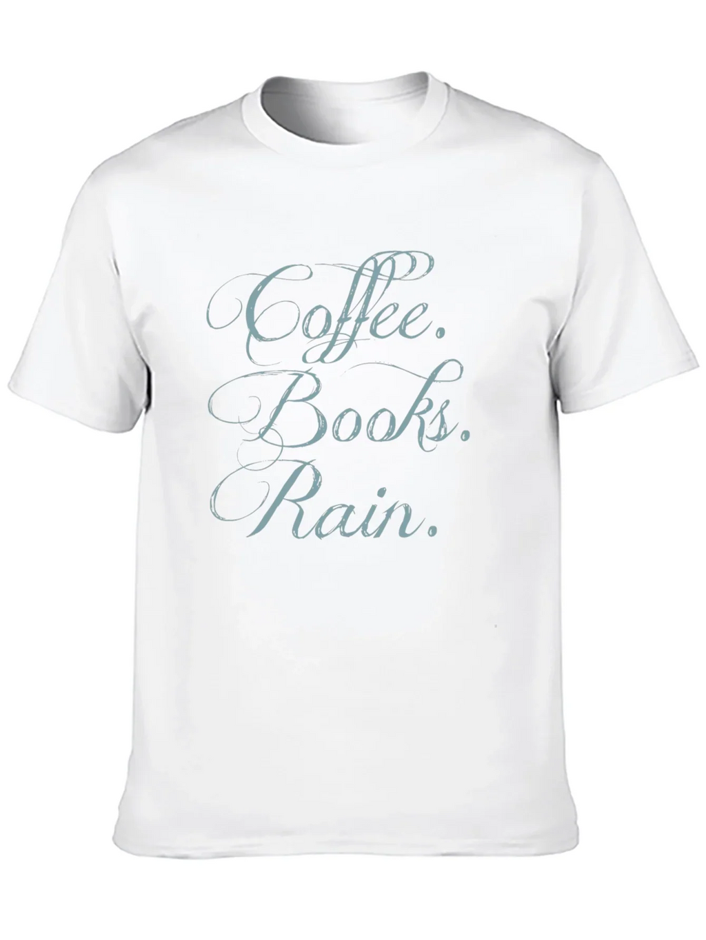 Coffee Books Rain T-Shirt