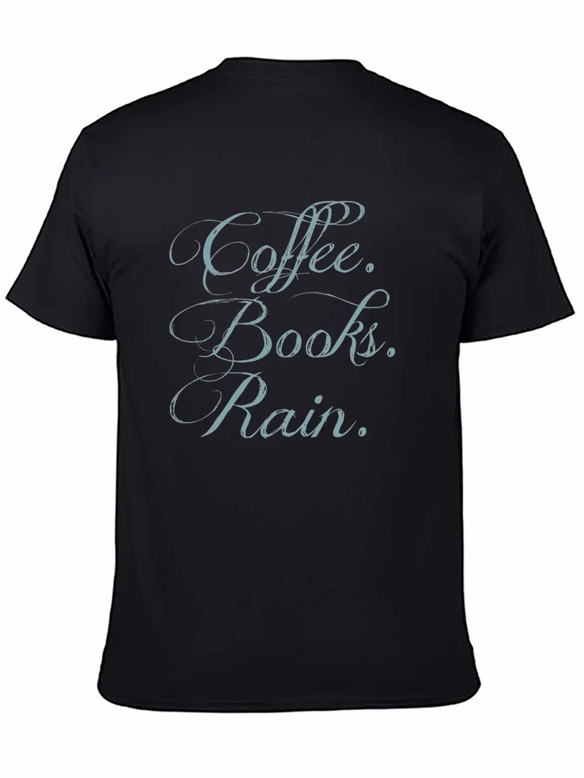 Coffee Books Rain T-Shirt
